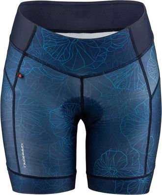 Garneau Womens Neo Power Art Motion 7 Cycling Shorts In Blue Hawaii