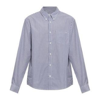 A.P.C. New Greg Shirt - Heren - Casual Overhemden - Grijs - S - Katoen - Overhemden