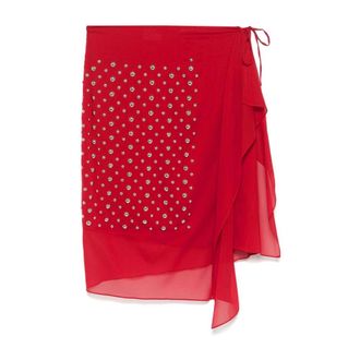 Dries Van Noten Midi Skirts - female - Dries Van Noten - Midi Skirts - Red - XS - Skirts