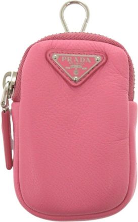 Prada Pink Leather Pouch (Pre-Owned)