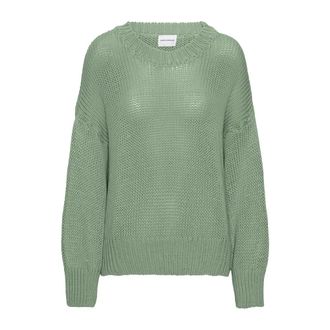 Americandreams Pepper Ronde Hals Katoenen Pullover - Dames - Ronde hals truien - Groen - M - Katoen - Truien & Vesten