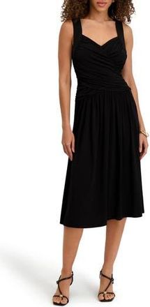 Kensie Stretch Jersey Dress in Black at Nordstrom Rack, Size 14