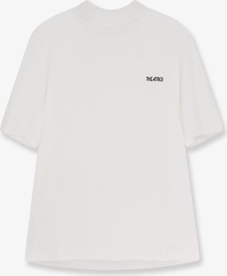 The Attico T-shirt in cotone con logo ricamato - THE ATTICO - gender_Woman