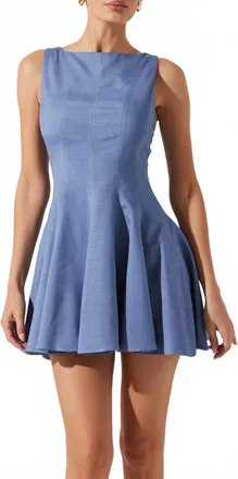Astr Xaria Mini Dress In Blue