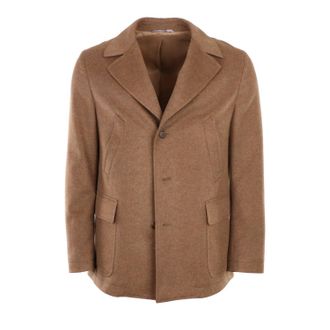 Ravazzolo Mens Cashmere Swing Coat In Vicuna