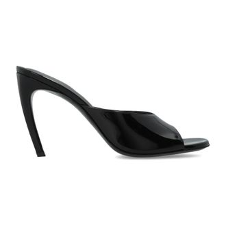 The Attico Heeled Mules - Dames - Muiltjes - Zwart - 41 EU - Leer - Schoenen