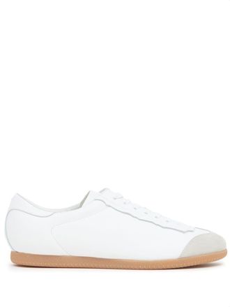 Maison Margiela Featherlight low-top sneakers - men - Calf Leather/Polyester/Rubber - 41.5 - White