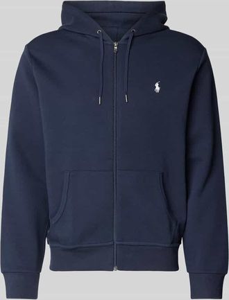 Polo Ralph Lauren Sweatjacke mit Logo-Stitching in Marine, Größe XXL