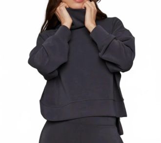RD Style Funnel Neck Pullover In Steel