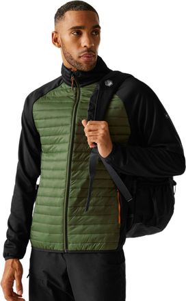 Regatta Mens Clumber Hybrid Jacket Water Repellent Insulated Stretch Winter Layer