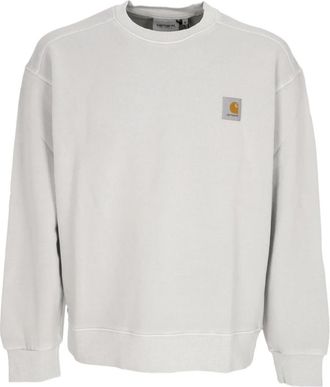 Carhartt Work in Progress Zilveren Sonic Crew Neck Sweatshirt - Heren - Sweatshirts - Grijs - XL - Katoen - Hoodies & sweatvesten