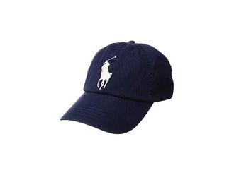 Polo Ralph Lauren Big Pony Chino Mens Cap Mens Caps Newport Navy, Cotton