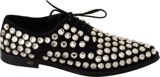 Dolce & Gabbana Laced Schoenen - Dames - Veterschoenen - Zwart - 38 1/2 EU - Leer - Schoenen