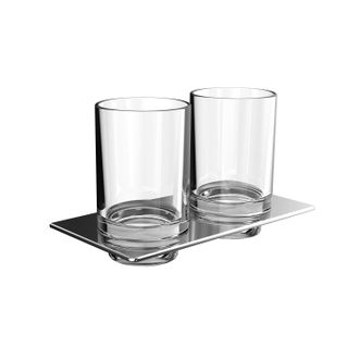 Emco Emco - Portavasos Doble Art, Incl. Copas De Cristal Transparente
