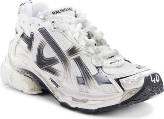 Balenciaga Runner Sneaker in White/Black at Nordstrom, Size 11Us