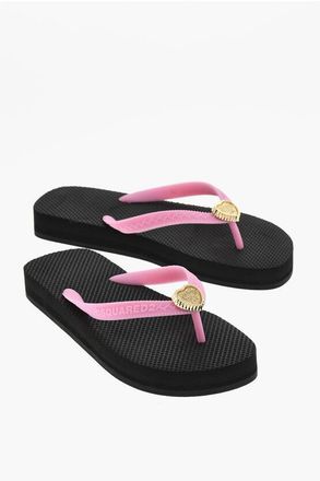 Dsquared2 Rubber Thong Sandals With Heart Detail size 37