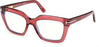 Tom Ford Ft 6093B 069 Eyeglasses - Dames - Brillen - Rood - 53 MM - Accessoires