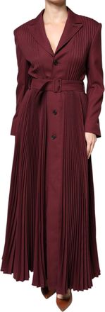 Alberta Ferretti Belted Button Down Womens Dress (Pre-Owned)