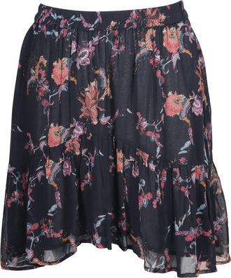 Iro Iro Asymmetric Mini Skirt in Floral Printed Viscose