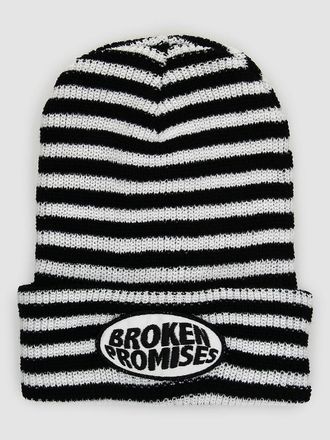 Broken Promises Dilated Stripe Berretto bianco