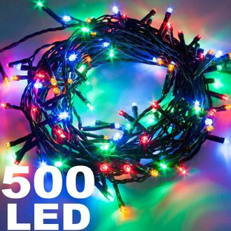 Trade Shop Trade Shop - Catena Luminosa 500 Luci Led Multiculum Luci Luminosa Luminosa 500 Luci