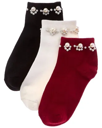 Stems Stems 3Pk Pearl Band Socks