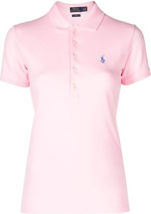 Polo Ralph Lauren Polo Pony polo shirt - women - Cotton/Spandex/Elastane - S - Pink