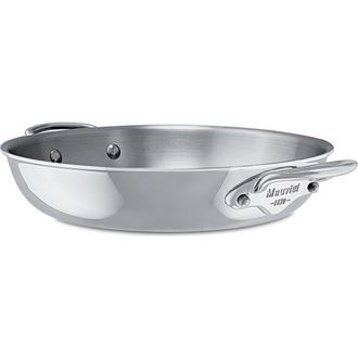 Bloomingdale's MCook Stainless Steel Round Au Gratin Pan, 7.8 Inch in Silver at Nordstrom