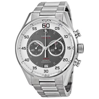 Tag Heuer Pre-owned Tag Heuer Carrera 36 Flyback Automatic Chronograph 43Mm Chronograph Silver (Grey Center) Dial Mens Watch CAR2B11.BA0799