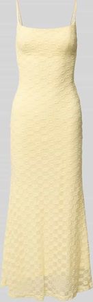 Bardot Bardot Slim Fit Midikleid mit floralem Allover-Spitzenbesatz in Hellgelb, Gr&ouml;&szlig;e 34