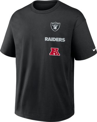 Nike Las Vegas Raiders Max90 Nike Mens NFL T-Shirt in Black | 04T600A8D-WX5