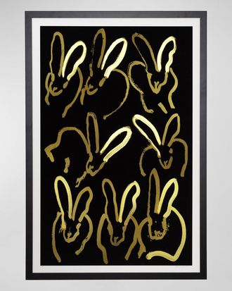Hunt Slonem Night Party Limited Edition Hand-Embellished Print
