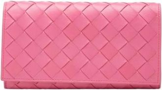 Bottega Veneta Pre-owned Wallets, female, Pink, Size: ONE SIZE Pre-owned Vintage Long wallet (bi-fold)
