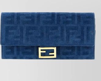 Fendi continental baguette chain strap wallet clutch