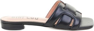 Bibi Lou Holly leather flat sandals - women - Leather/Leather/Leather - 35 - Black