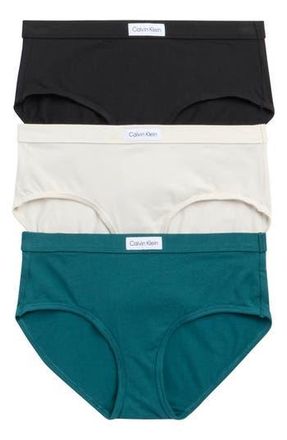 Calvin Klein Classic Comfort 3-Pack Cotton Briefs in Brown/beige/green at Nordstrom Rack, Size Small