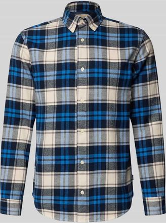 Jack & Jones Freizeithemd mit Knopfleiste Modell LUBARKLEY in Marine, Größe XXL