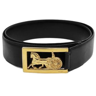 Celine Pre-owned Belts, male, Black, Size: ONE SIZE Pre-owned Leather belts
