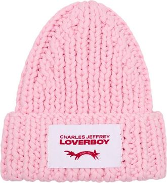 Charles Jeffrey Loverboy Unisex 062130405-Pnk Beanie Pink Cotton