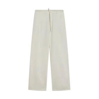 Semicouture Wide Trousers, female, White, Size: W27 Wide Trousers