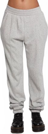 Chaser Essntial Crystal Jogger In Heather Grey