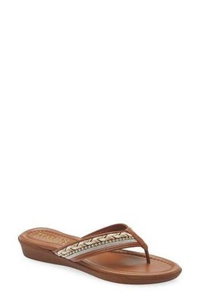 Italian Shoemakers Malika Sandal in Luggage at Nordstrom Rack, Size 9.5