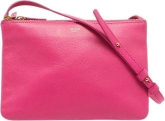 Celine Pre-owned Vintage Cross Body Bag - Dames - Vintage Schoudertas - Roze - ONE Size - Leer - Vintage