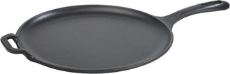 Victoria Victoria 36379 Plancha Cocina Inducci&oacute;n Comal Hierro Fundido Esmaltado, Pizza, Tortillas 30cm Fuego, Barbacoa Negro