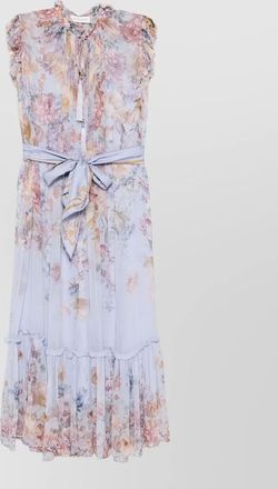Zimmermann printed sleeveless v-neck midi dress