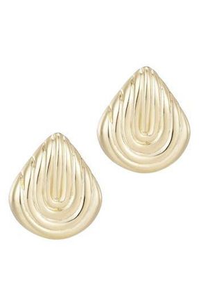 Adornia Deco Pear Stud Earrings in Gold at Nordstrom Rack