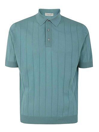 FILIPPO DE LAURENTIIS Short sleeves ribbed polo