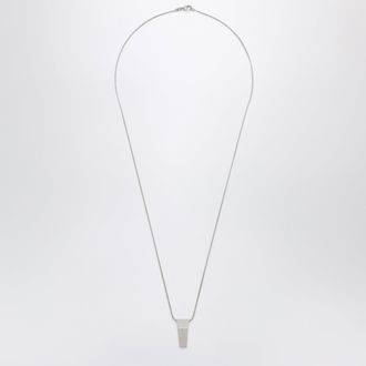 Rick Owens Palladium Brass Trunk Pendant Necklace