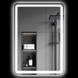 OEM Espejo De Ba&ntilde;o Con Luces Led 70x100 Cm 3 Colores De Luz Brillo Regulable Funci&oacute;n Antivaho Funci&oacute;n De Memoria Ip44