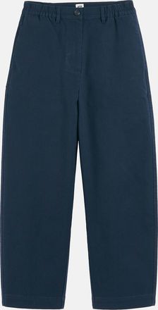 La Redoute Collections Barrel broek met hoge taille, van stretchkatoen